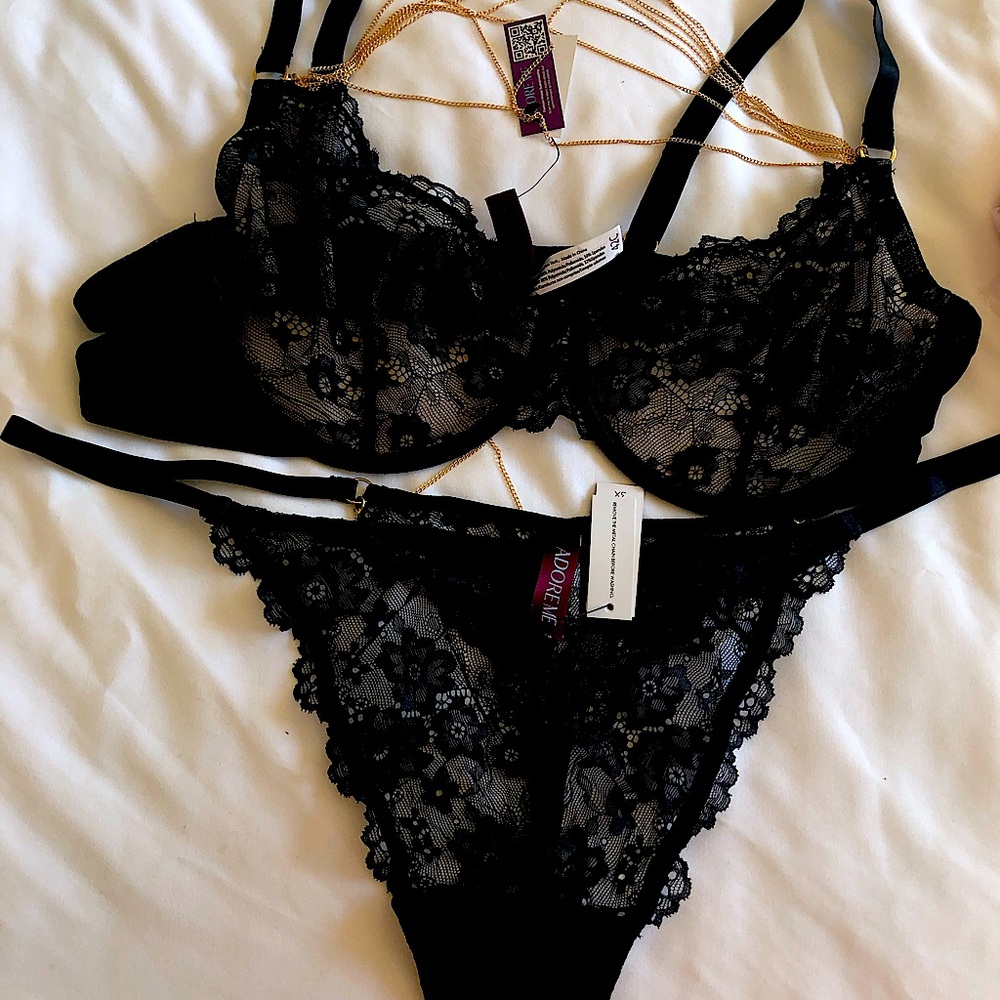 Matching bra and panty new with tag. Brand: Adore Me